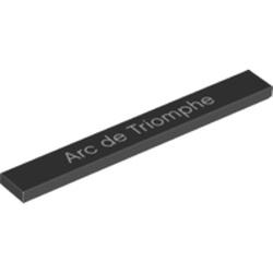 Tile 1 x 8 with 'Arc de Triomphe' Print (21036-1)