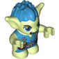 Goblin - Dark Azure Hair and Tunic - Brown Belt with Plant Clippings in Pouch and Small Shovel (Guxlin) Print