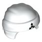 Head Wrap with Headband and Knot, White Pattern and Black Symbol Print