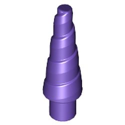 LEGO part 10034078 CONICAL HORN Ø 3.2 SHAFT in Medium Lilac/ Dark Purple