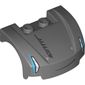 Vehicle Body, Wheel Arch / Mudguard 3 x 4 x 1 2/3 Low Profile, Curved Front with Headlights, Smile Print