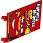 Flag 6 x 4 with Clips with Lightning McQueen 95 print