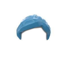 LEGO part MINI WIG NO. 5 in Dark Azur (6194444|18227)