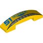 Slope Curved 4 x 1 Double with No Studs and '51', 'Dinoco' Bumper Print