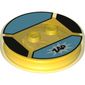 Function Brick Round 4 x 4 x 2/3 with 2 Studs and "ZAP" on Light Aqua Background Print