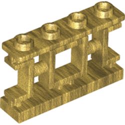 Fence 1 x 4 x 2 Ornamental Asian Lattice Square with 4 Studs