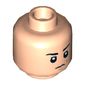 Minifig Head Boba Fett, Eyebrows, Scowl / Crooked Malicious Smile Print
