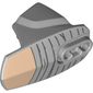 Large Figure Limb Cover, Size 5, Armor with Ball Joint Socket with Grey Lines, Light Nougat print