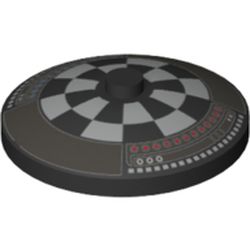 Dish 4 x 4 Inverted [Radar] with Dejarik Table Print