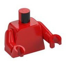 Torso, Red Arms and Hands [Plain]