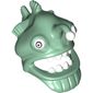 Mask Angler Fish Head with Wide Open Mouth, Fins and White Teeth, Eyes and Lure (Esca) Print
