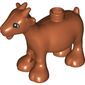 Duplo Animal Goat with Black and White Rounded Eyes Print