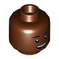 Minifig Head Finn, Eyebrows, White Pupils, Teeth, Smile / Scared Print