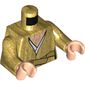 Torso Robe with Belt and Triangle Chest with Wrinkles Print (Snoke), Pearl Gold Arms, Light Nougat Hands