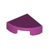 Magenta Tile Round 1 x 1 Quarter
