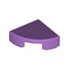 Medium Lavender Tile Round 1 x 1 Quarter