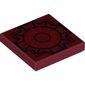 Tile 2 x 2 with Black Geometric Pattern print