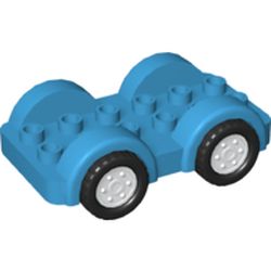 LEGO part WHEELBASE W/ MUDGUARDS 2X6 in Dark Azure