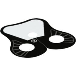Neckwear Cape, Pauldron, Rounded with White Shoulder Print