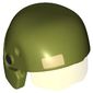 Helmet with Visor Resistance Trooper, Trans-Yellow Visor, Tan Rectangle and Black Circles Print
