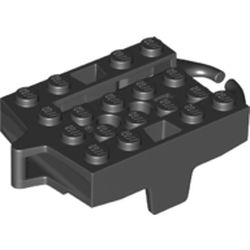 LEGO part CHASSIS 4X5, FOR RAIL in Black