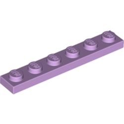 LEGO part 3666 Plate 1 x 6 in Lavender