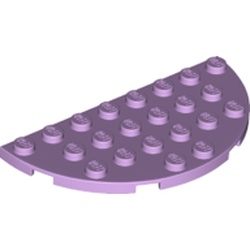 LEGO part 22888 Plate Round Corner 4 x 8 Double in Lavender