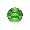 Bright Green Plant, Flower, Plate Round 1 x 1 with 5 Petals