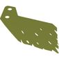 Large Figure Cape, Angled, Tattered