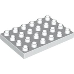 LEGO part 25549 PLATE 4X6 in White