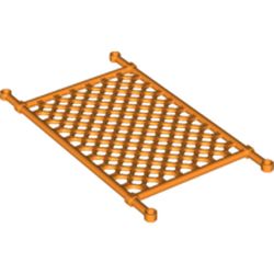 LEGO part 30923 LATTICE 8X14, W/ 3.2 SHAFT, W/ 3.2 HOLE in Bright Orange/ Orange