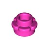 Dark Pink Plant, Flower, Plate Round 1 x 1 with 5 Petals