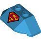 Wedge Sloped 45° 2 x 4 Triple with Superman/Supergirl Logo