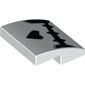 Slope Curved 2 x 2 x 2/3 with Skeleton Mouth and Nose