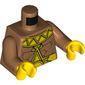 Torso Muscles, El Dorado Gold Collar and Belt Print, Medium Nougat Arms, Yellow Hands