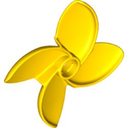 LEGO part ROTOR, W/ ROTATION SNAP, NO. 1 in Bright Yellow/ Yellow