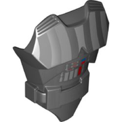 Large Figure Torso Cover with Raised Belt and Darth Vader Print