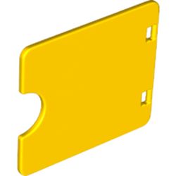 LEGO part 10027382 INSERT 3X4, W/ CUT OUT, NO. 1 in Bright Yellow/ Yellow