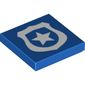 Tile 2 x 2 with Police Badge Print
