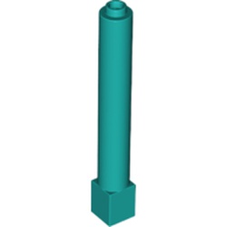 LEGO part 43888 Support 1 x 1 x 6 Solid Pillar in Bright Bluish Green/ Dark Turquoise