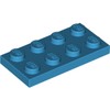 Dark Azure Plate 2 x 4