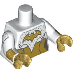 LEGO PART 973c27h21pr4060 Torso Armor, Gold Panels, Gold Batgirl Logo ...