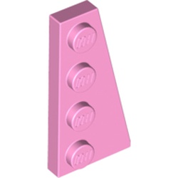 LEGO part 41769 RIGHT PLATE 2X4 W/ANGLE in Light Purple/ Bright Pink