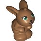 Animal, Rabbit / Bunny Sitting with Green Eyes, Open Mouth Print
