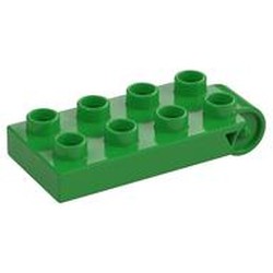 Duplo Plate 2 x 5 with 8 Studs and Hinge
