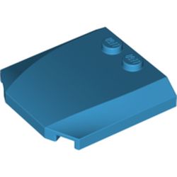 LEGO part 10045677 PLATE 4X4X2/3 in Dark Azure