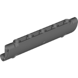 LEGO part 62531 Shell 3x11x2 Ø 4.85 08 in Dark Stone Grey / Dark Bluish Gray