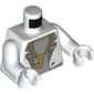 Torso Tuxedo, Gold Chain with 'J' Print (Joker), White Arms and Hands