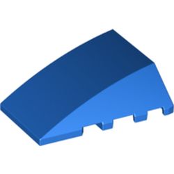 LEGO part 47753 BRICK 4X4 W. BOW/ANGLE in Bright Blue/ Blue