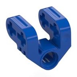 LEGO part  CROSS BLOCK/FORM 2X2X2 in Bright Blue/ Blue